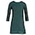 Vestido recto de Nina Ricci en poliéster verde  ref.1025660