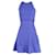 Vestido Christian Dior em malha com detalhe cruzado nas costas em seda azul  ref.1025663