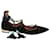 Poppy Delevingne x Aquazzura Ballerina Flats in Black Suede  ref.1025671
