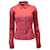 Chemise boutonnée Prada en coton rouge Polyester  ref.1025673