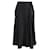 Max Mara Midi Skirt in Black Silk  ref.1025682