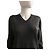 Polo Ralph Lauren schwarzer Baumwollpullover mit V Ausschnitt - Ansicht 10