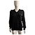 Polo Ralph Lauren schwarzer Baumwollpullover mit V Ausschnitt - Ansicht 6