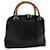 GUCCI Bamboo Hand Bag Leather Black 000.1274.0290 Auth bs7112  ref.1025837