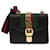 GUCCI Web Sherry Line Chain Silvi Shoulder Bag Leather Black 431666 auth 49437a  ref.1025889