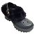 Stella Mc Cartney Schwarze perforierte Trace-Clogs aus Kunstpelz von Stella McCartney