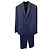Balenciaga Single-Breasted Blazer Jacket in Navy Blue Viscose - view 4
