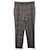 Dolce & Gabbana Pantalon ajusté à carreaux en tweed en laine marron  ref.1026200