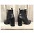 Botas Sartore de piel negras 38,5 FR Negro - vista 5