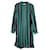 Autre Marque Wales Bonner Gestreiftes Kleid aus grüner Viskose Zellulosefaser  ref.1026303