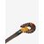 SéZane Brown suede and leather belt with tortoise shell buckle - view 3