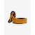 SéZane Brown suede and leather belt with tortoise shell buckle - view 4
