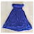 Autre Marque vestido azul palabra de honor de gasa Talla Uno o S-M  (36 EN 40) Seda Elastano Modal  ref.1026494