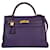 Hermès hermes kelly 32 Purple Leather  ref.1026860