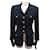 NEW CHANEL JACKET WITH CC LOGO BUTTONS S 36 TWEED NAVY BLUE JACKET  ref.1026941
