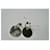 GIVENCHY Orecchini a clip in metallo argentato e specchio TU Argento  - vista 2