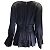 Prabal Gurung Blusa negra de seda con parte delantera retorcida Jimile Negro - vista 3
