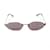 Balenciaga Unsichtbare Cat-Eye-Sonnenbrille Schwarz Metall  ref.1027733