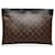 Louis Vuitton Monograma Marrón Macassar Discovery Pochette GM Castaño Negro Cuero Lienzo Becerro  ref.1027840