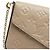 Pochette Felicie con monogramma marrone Louis Vuitton Cachi - vista 7