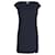 Versace Metal Detail Shift Dress in Navy Blue Polyester  ref.1028111