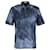 Camicia Balenciaga Leaf Shadow in cotone Blu  ref.1028133