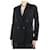 Vince Black double-breasted blazer - size UK 8  ref.1028198