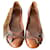 Gucci Ballet flats Brown Leather  ref.1028448
