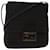 FENDI Zucchino Canvas Shoulder Bag Dark Brown Auth fm2601  ref.1028533