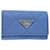 PRADA Key Case Nylon Turquoise Blue Auth 49955a  ref.1028585