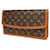 Louis Vuitton Pochette Dame Brown Cloth  ref.1028650