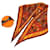 Hermès Carré 90 Orange Silk  ref.1028718