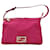 Fendi Mamma zip mini courgette shoulder bag Pink Cloth  ref.1028895