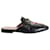 Gucci Princetown Slipper mit Applikationen aus schwarzem Leder  ref.1029274