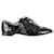Chanel Pointed Toe CC Derby aus schwarzem Lackleder  ref.1029278