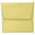 Hermès Bastia Yellow Leather  ref.1029394