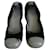 Cambon Chanel Zapatillas de ballet Negro Beige Cuero Lienzo  ref.1029448