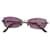 Pink Swarovski sunglasses Silver hardware Metal  ref.1029724