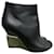 Chanel OPEN TOE ANKLE BOOTS Black Leather  ref.1029739