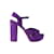 Prada Suede Platform Heels Purple Leather  ref.1029875