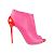 Alexander McQueen Botines Peeptoe Rosa
