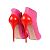 Alexander McQueen Botines Peeptoe Rosa - vista 4