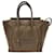 Céline Luggage Micro handbag in dove-grey leather Beige  ref.1029922