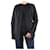 Autre Marque Camisa preta com botões e costura contrastante - tamanho Reino Unido 12 Preto Algodão  ref.1029966