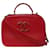 Chanel Red Coco Mark Leather 2Way Handbag  ref.1029969