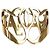 Alexander Mcqueen Anello foderato in oro marchiato