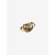 Alexander Mcqueen Anello foderato in oro marchiato - vista 2