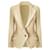 Christian Dior y John Galliano 1997 Geisha / Chaqueta pin-up de tweed de lana amarilla Amarillo  ref.1030212