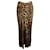 Paco Rabanne Light Satin Draped Skirt In Animal Print Polyester  ref.1030233