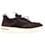 Loro Piana Newport Walk Low-Top-Sneaker aus braunem Wildleder Schweden  ref.1030261